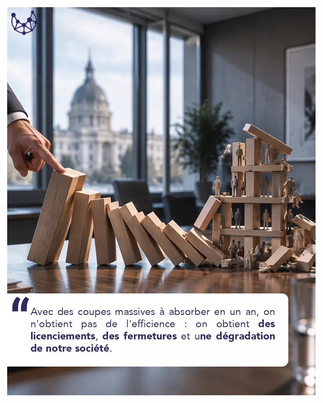 coupes massives = fermetures massives