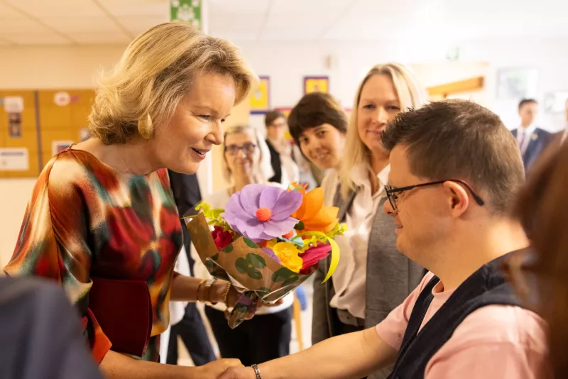 Le Roi Philippe et la Reine Mathilde en visite au Bercail 